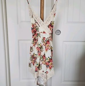 Cute Ivory Floral Romper